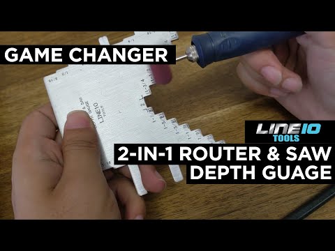 2-in-1 Step Gauge and Router Depth Guide For Table Saws