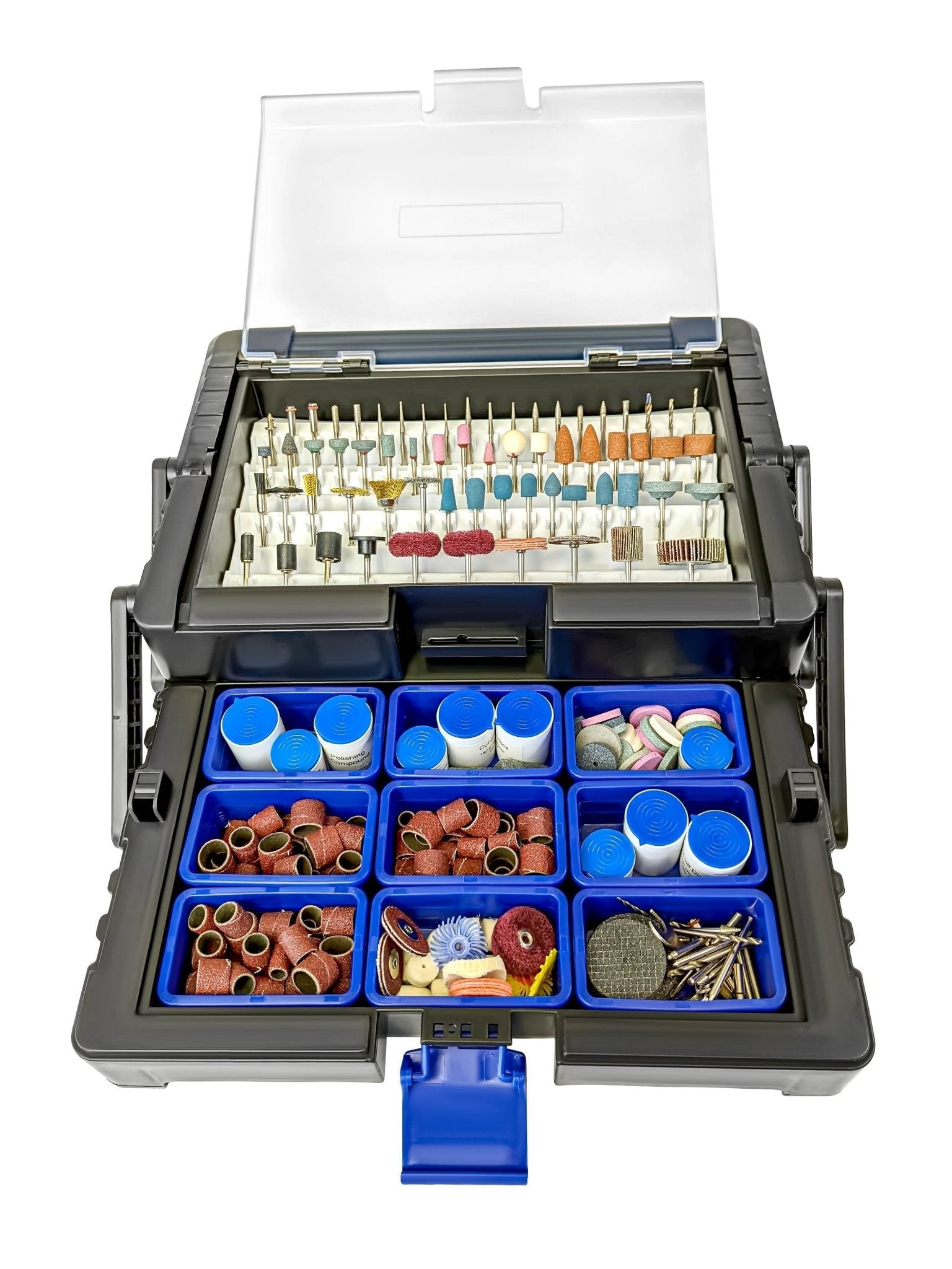 500pc Rotary Tool Accessories Kit in Tool Box – LINE10 Tools
