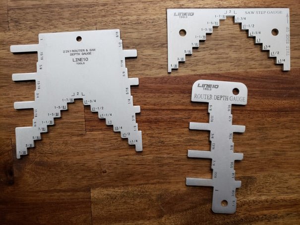Say Goodbye to Guesswork: LINE10 Tools Step Gauges for Woodworkers