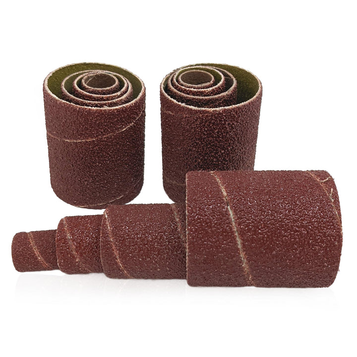 12 Pack Spindle Sanding Sleeves, 2 Inch Long, 60, 80 120 240 Grit