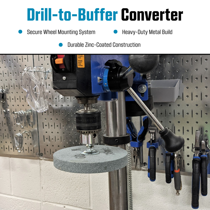 1/2-Inch Drill Arbor Adapter for Buffing and Grinding Wheels