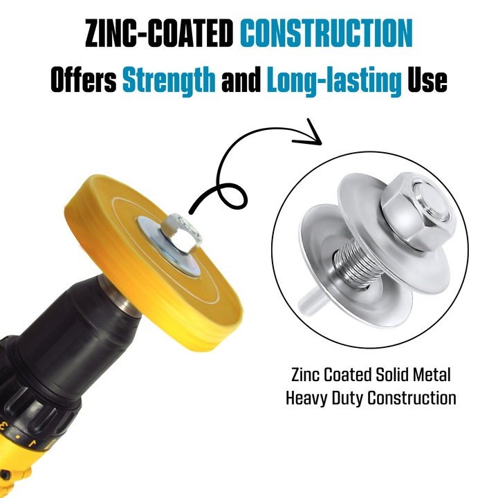 1/2-Inch Drill Arbor Adapter for Buffing and Grinding Wheels