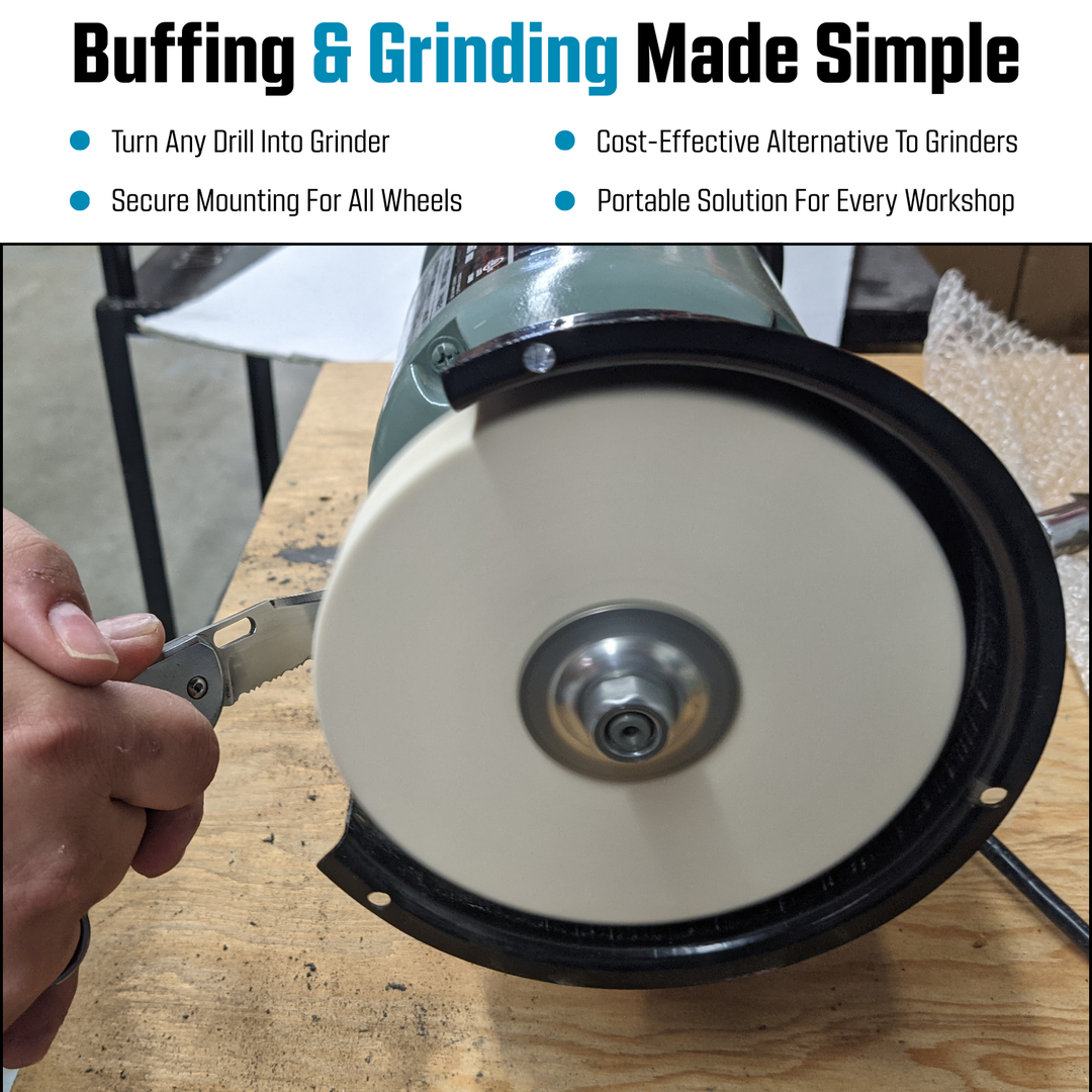 1/2-Inch Drill Arbor Adapter for Buffing and Grinding Wheels