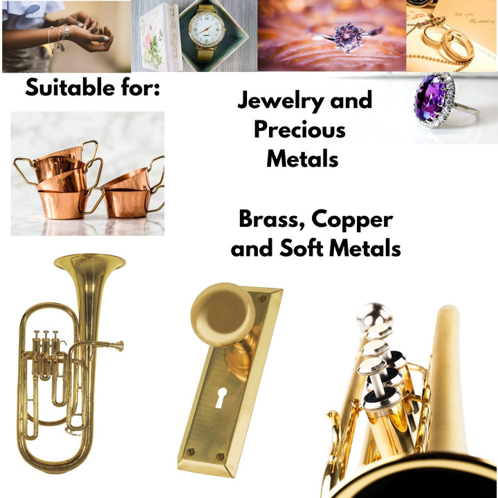 3pk Hard Metal Polishing Compound Kit #1 #2 #5 - 4oz Large Buffing Bars