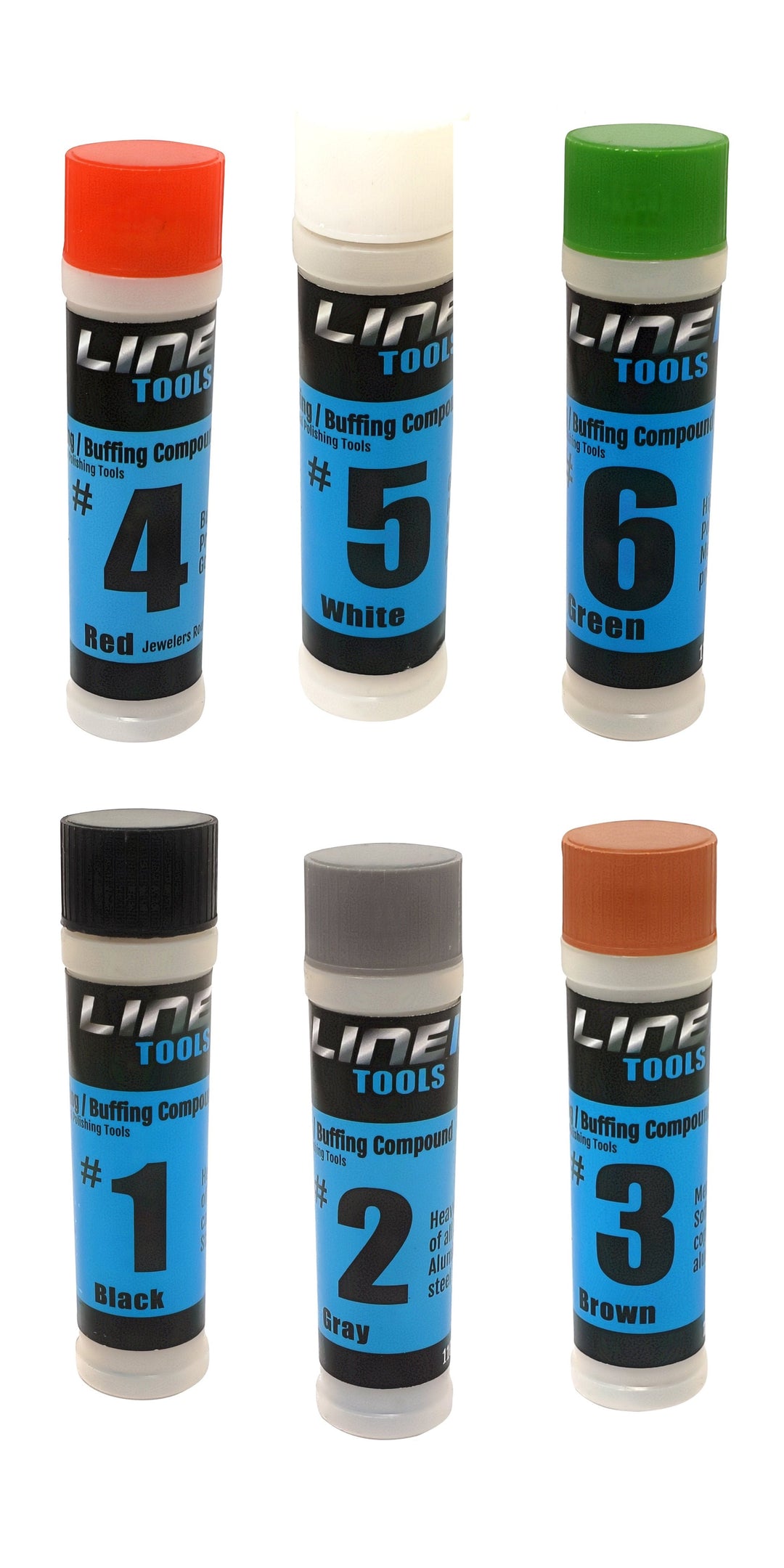 3pk Soft / Precious Metal Buffing Compound Kit #3 #4 #6 - 4oz Large Buffing Bars