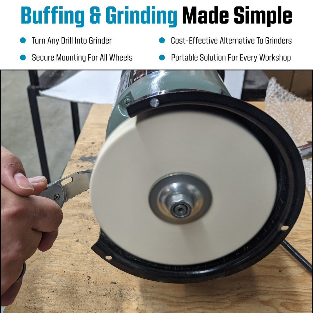 Adaptateur d'arbre de perçage pour meules de polissage et de meulage, Arber 1/2 pouces