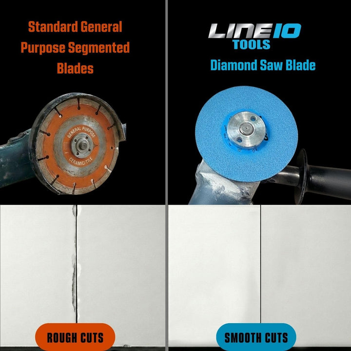 4-1/2" Brazed Diamond Saw Blade, Cut, Grind and Chamfer, Multi material