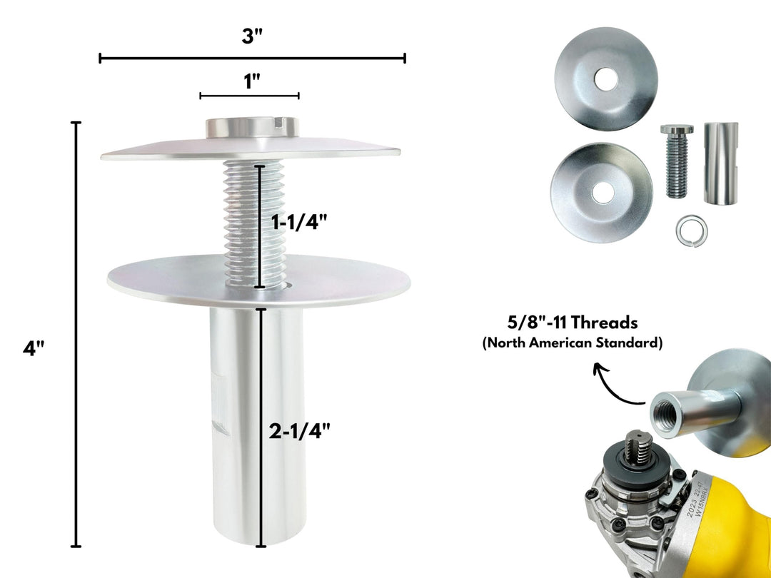 Buffing Machine Adapter Airway Buffing Wheel Buffer Extension Adapter, 5/8