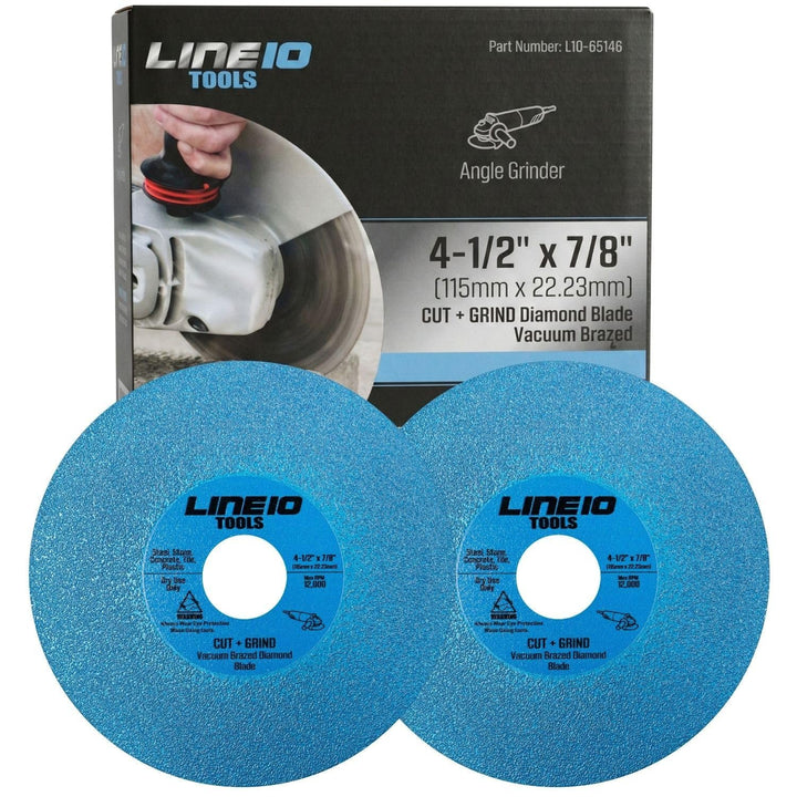 4-1/2" Brazed Diamond Saw Blade, Cut, Grind and Chamfer, Multi material