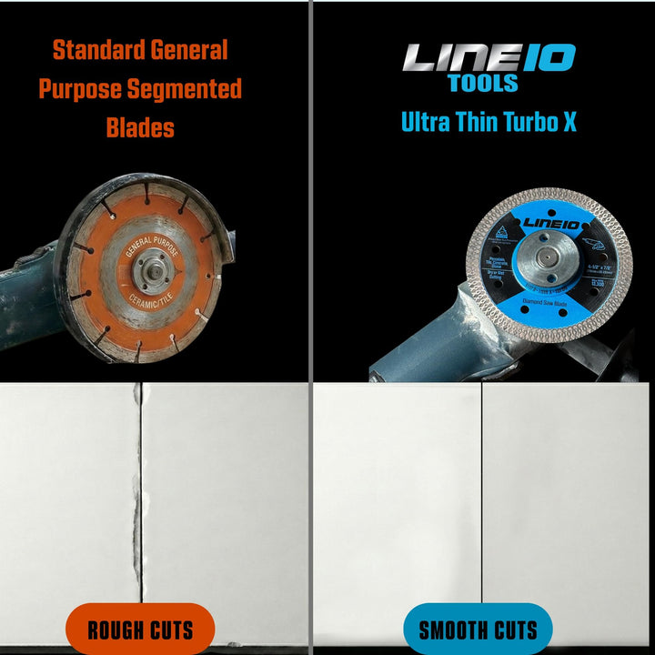 4-1/2" Ultra-Thin Diamond  Saw Blade for Angle Grinder, Works on Porcelain, Pack of 3