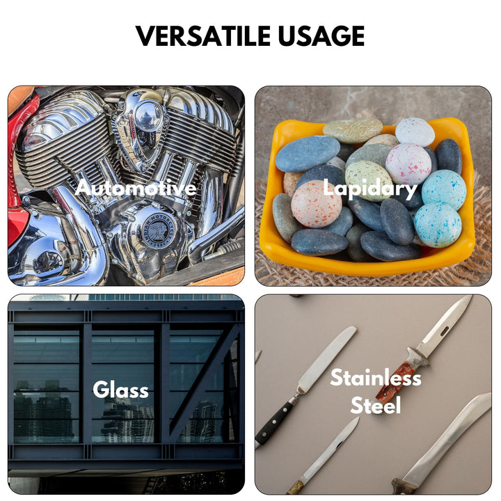 6" Felt Buffing Wheel, Hard, with Drill Adapter, Pack of 2