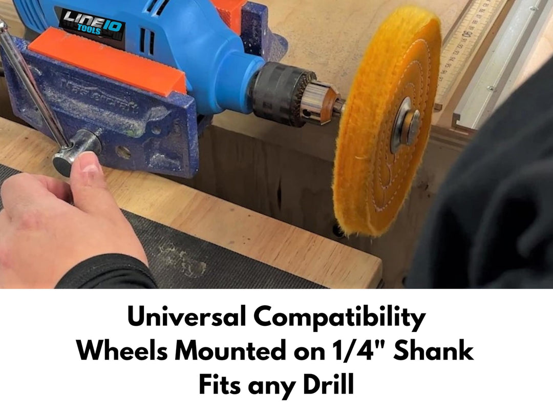 4" Metal Polishing Kit for Drill w Mounted Buffers - Comprehensive