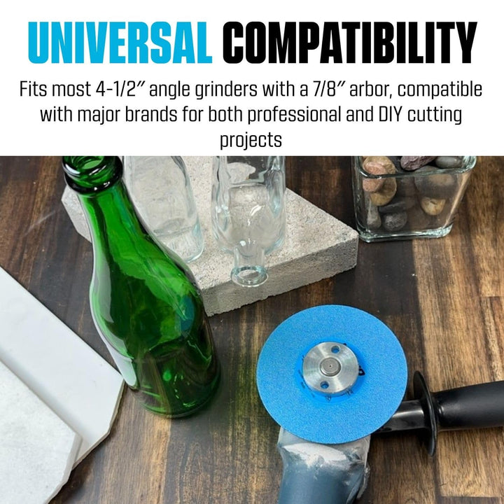 4-1/2" Brazed Diamond Saw Blade, Cut, Grind and Chamfer, Multi material