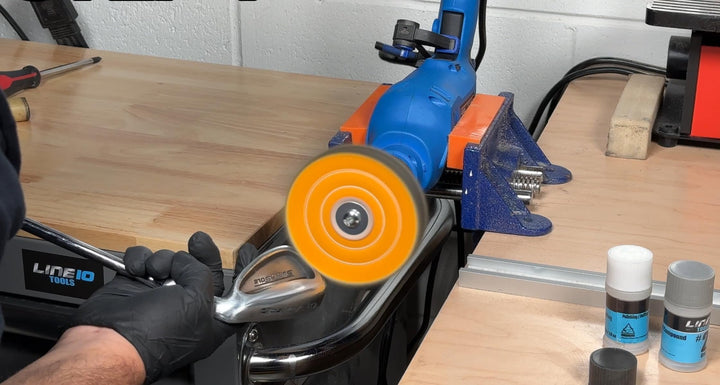 Kit de meules de polissage en métal pour perceuse, avec composé de polissage en 3 étapes