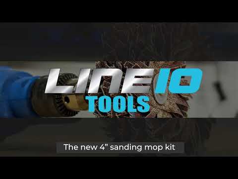 4" Sanding Mop Kit for Drill Press, Moulding Flap Sander