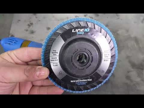 5pk Blue Zirconia Flap Wheel 4-1/2" with 5/8-11 Threaded Arbors for Angle Grinder