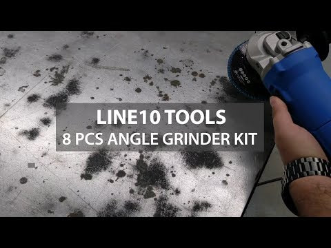 Angle Grinder Kit (8pcs) | Wire Brush, Sanding & Cutting Discs