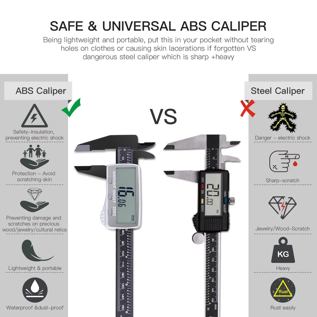 6" inch Digital Caliper Precision Measuring Tool with LCD Display Electronic Vernier 150mm