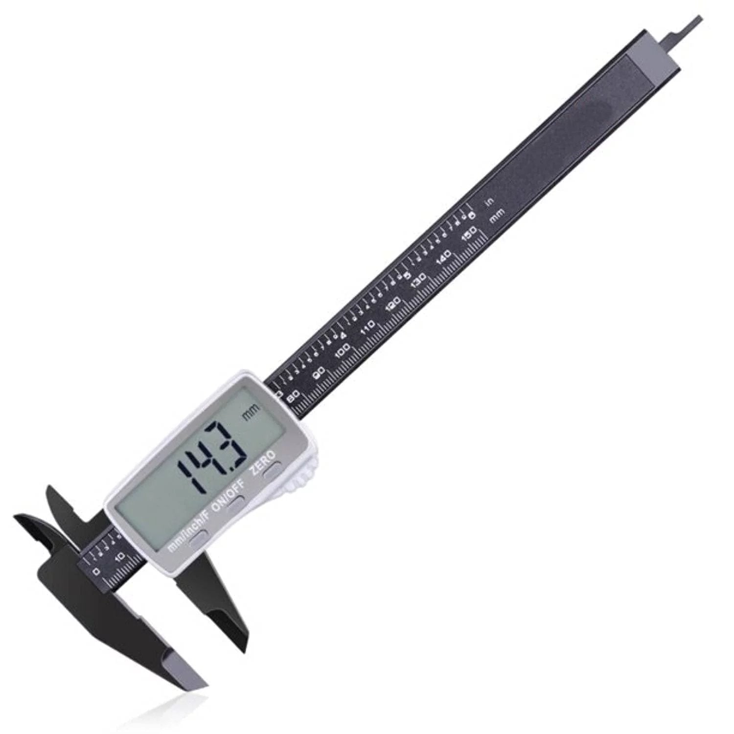 Herramienta de medición de precisión de calibrador digital de 6 pulgadas con pantalla LCD Vernier electrónico de 150 mm