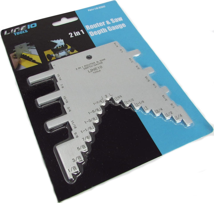 2-in-1 Step Gauge and Router Depth Guide For Table Saws