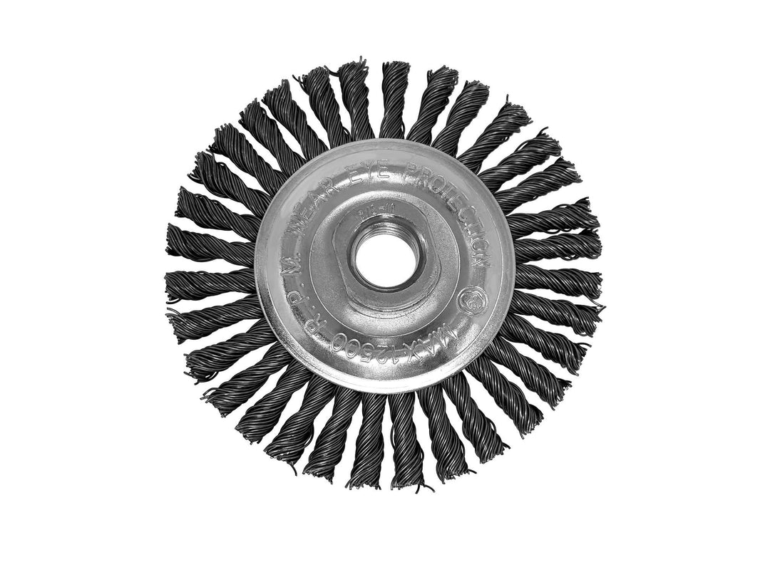 4" Knotted Circular Wire Wheel Brush for Angle Grinders