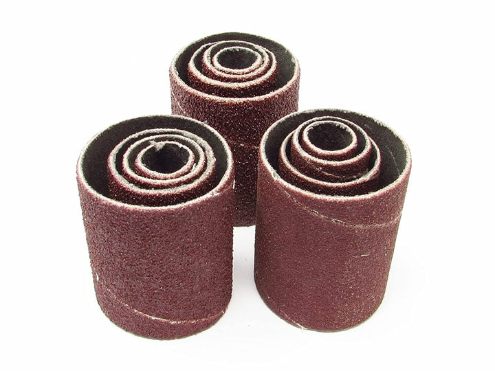 12 Pack Spindle Sanding Sleeves, 2 Inch Long, 60, 80 and 120 Grit