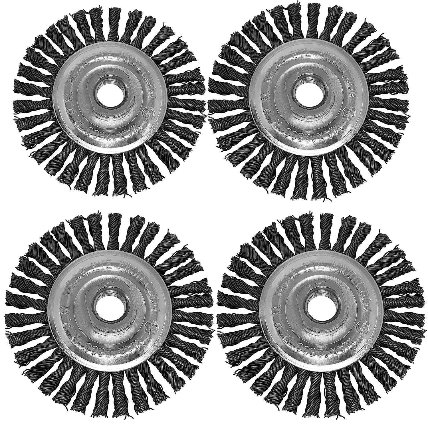 4pk Felt Buffing Wheel 4-1/2with 5/8-11 Threaded Arbor for Angle Grin –  LINE10 Tools