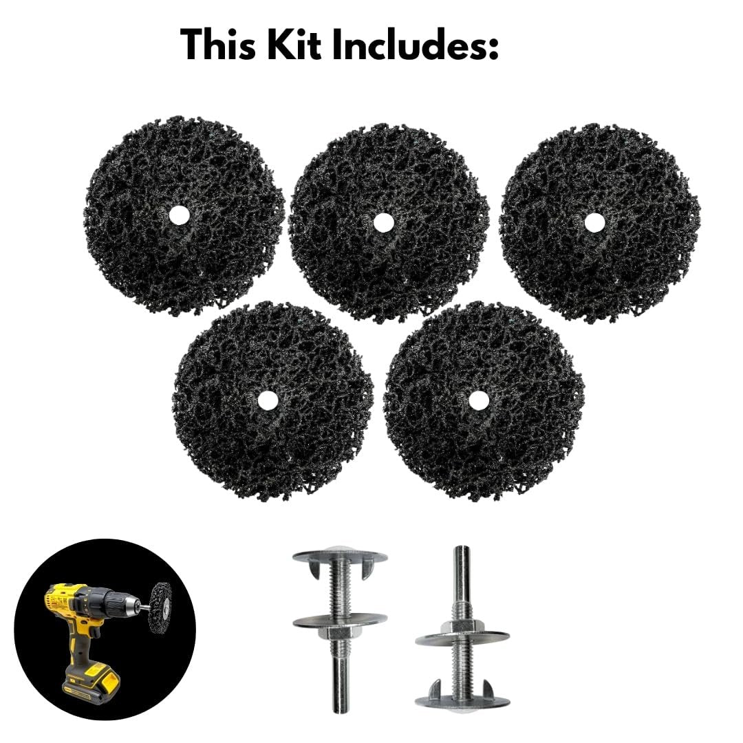 6 Metal Buffing Wheel Kit for Bench Grinder Stainless Steel