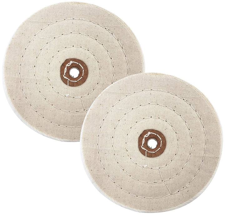 2 Pack 6" Buffing Wheel for Bench Grinder, Extra Thick