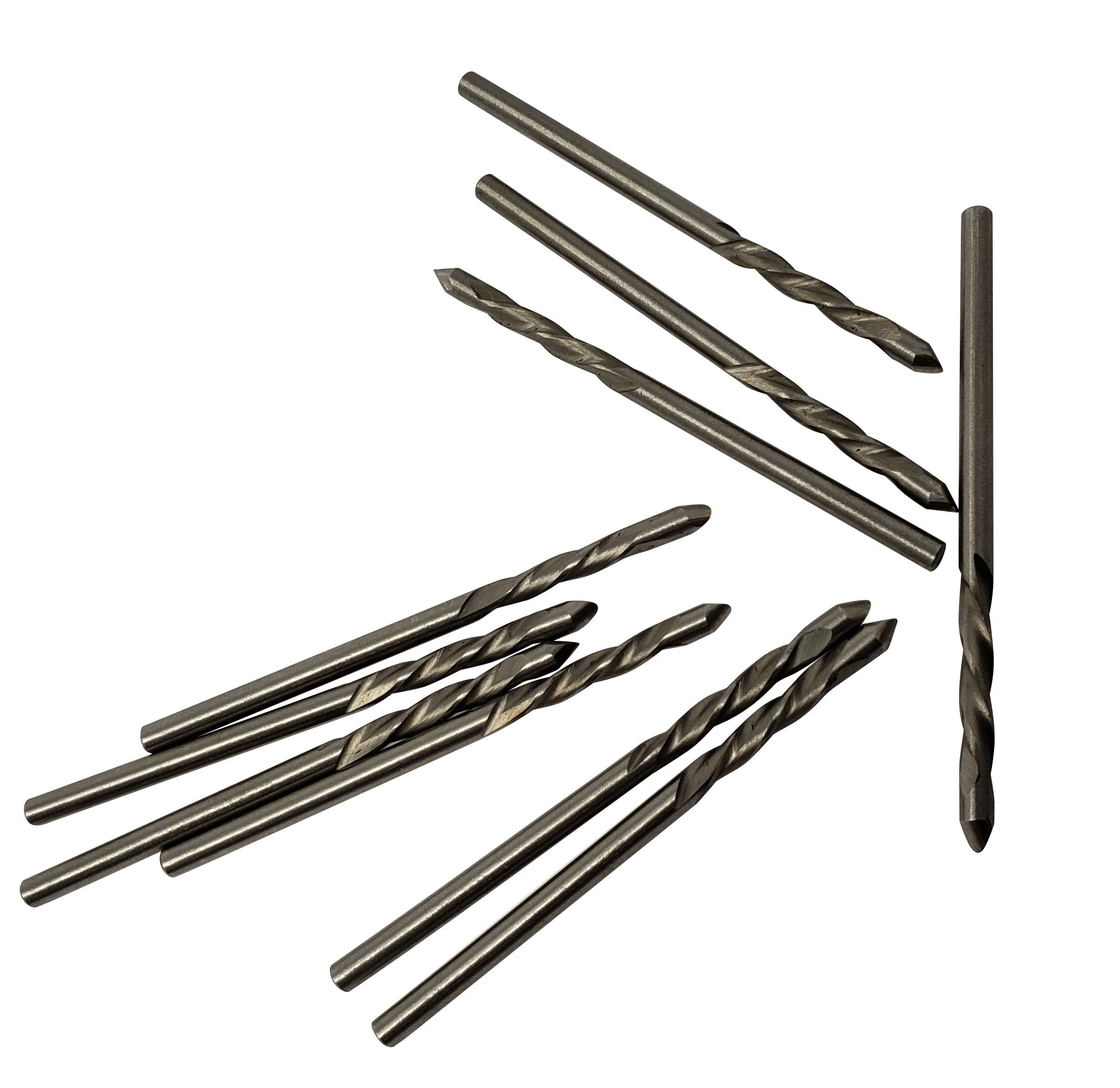 Kit de brocas de sierra recortadas para paneles de yeso de 10 piezas de 1/8 de pulgada para herramientas rotativas