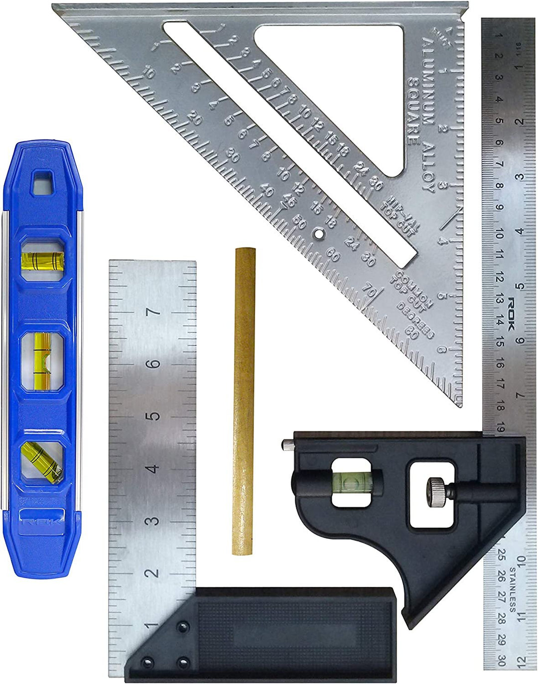 Juego de herramientas de medición de bricolaje de 5 piezas