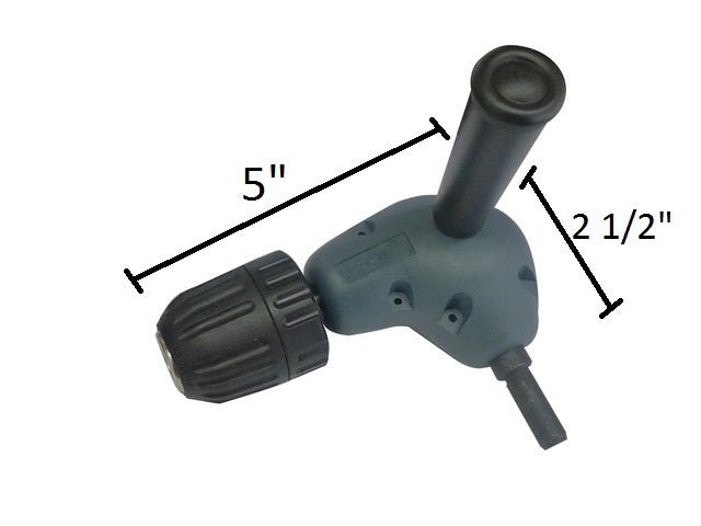 Heavy Duty Right Angle Drill attachment with Keyless Chuck