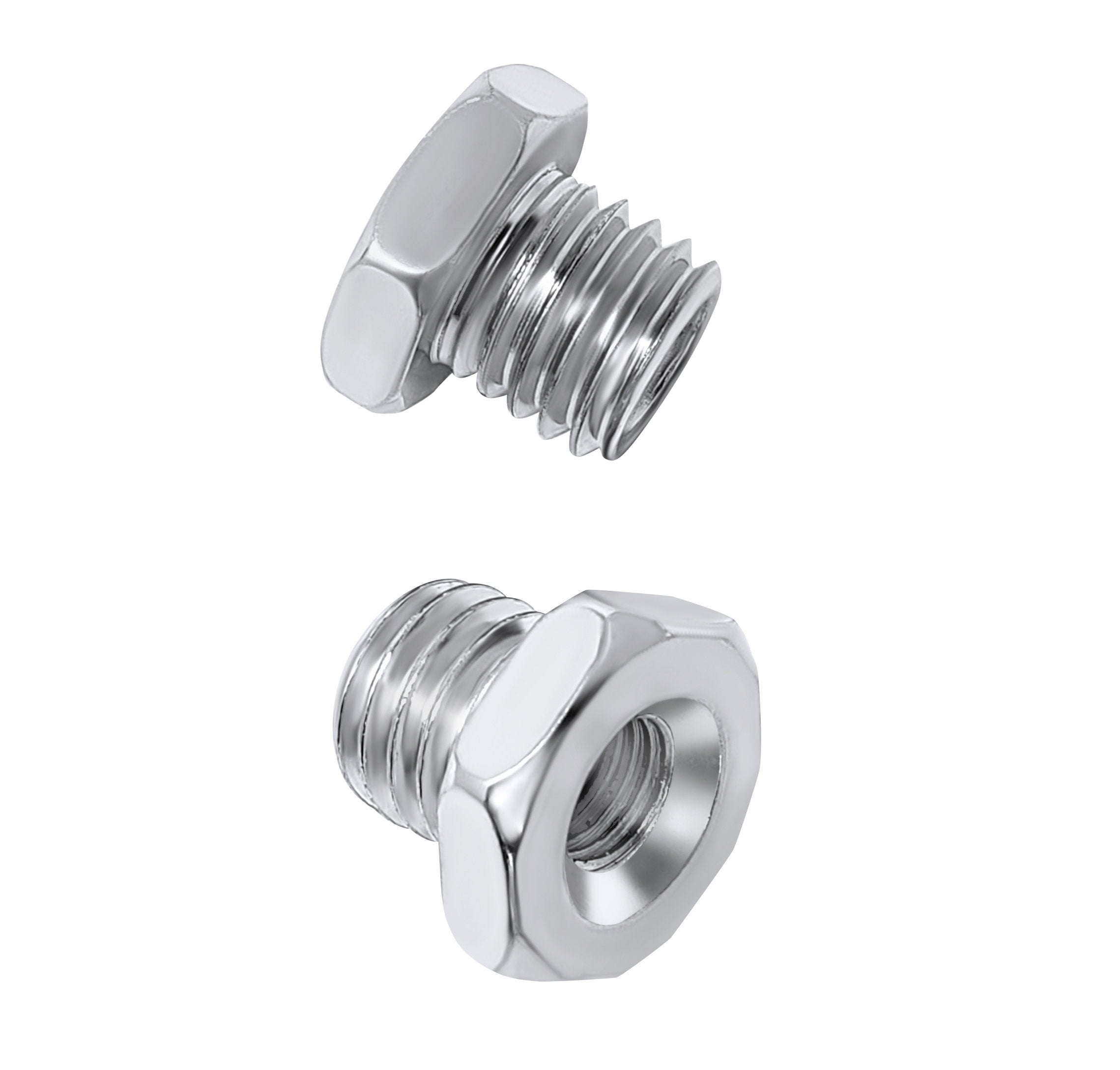 2pk Reducing Arbor Adapters for Wire Brushes on Angle Grinders From 5/8-11 to 3/8-24 UNF Arbor