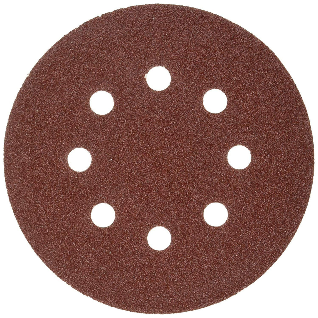 LINE10 Tools 100 Pack Sanding Discs, 100 Grit, 5 inch, 8 Holes, Hook and Loop Backing for Orbital Sanders