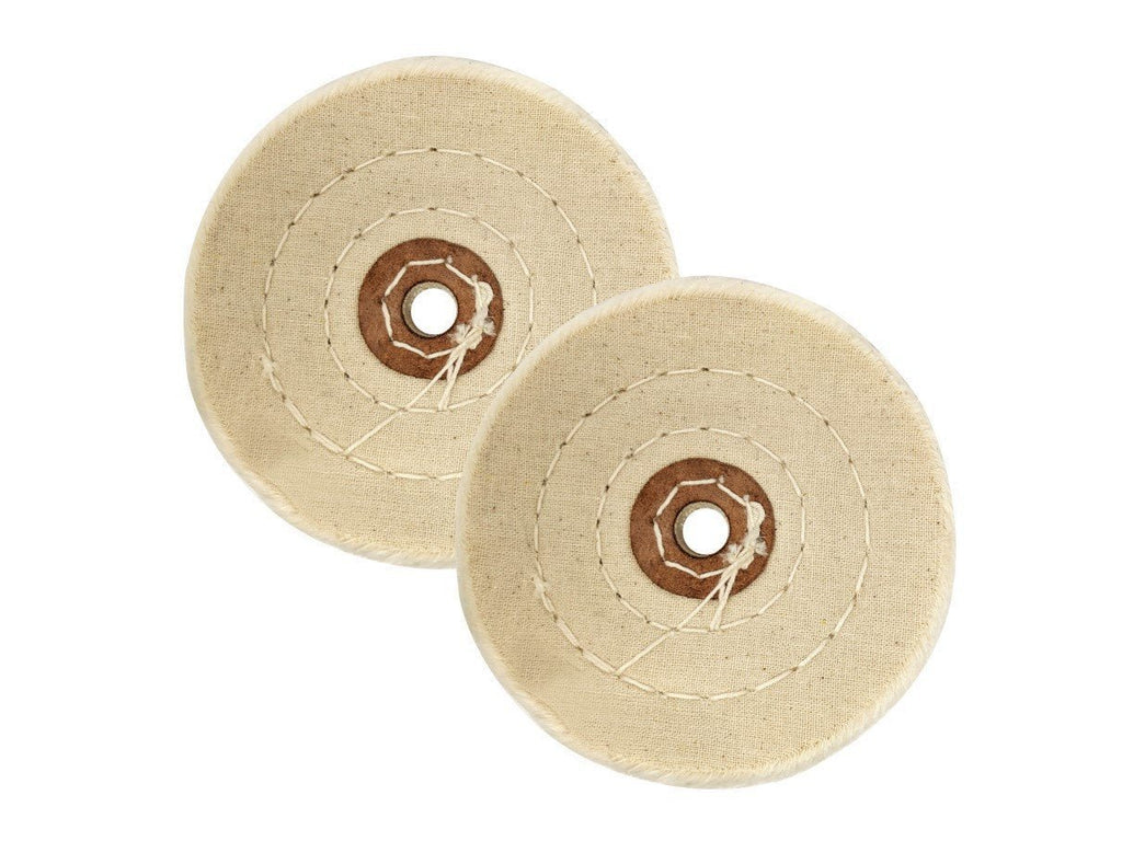 Set of 2, Buffing Wheel for Bench Grinder, Extra Thick - 6 inch